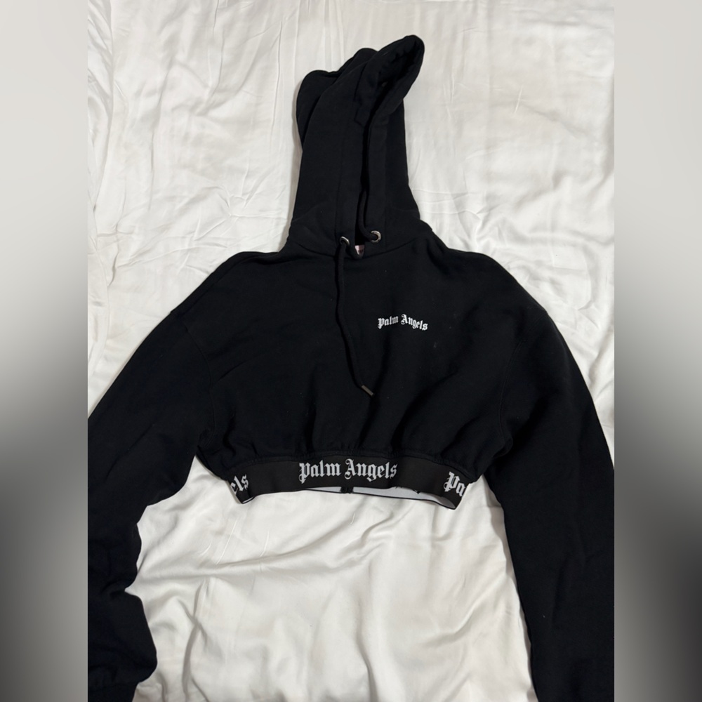Palm Angels Cropped Hoodie
